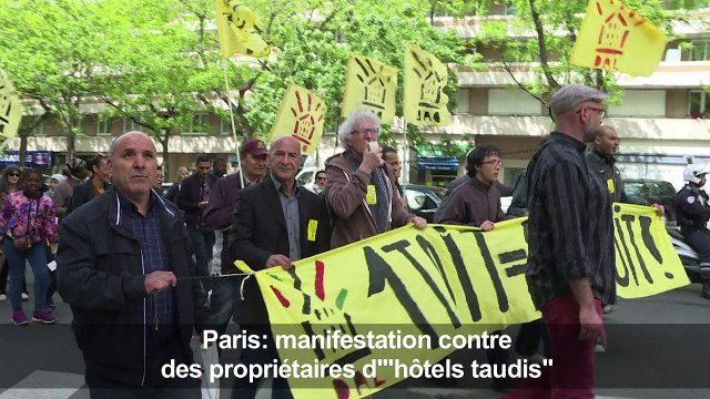 Paris: manifestation contre des hôtels taudis
