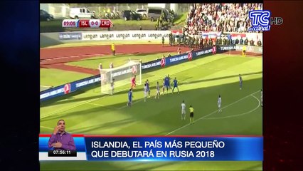 Islandia el país más pequeño que debutará en Rusia 2018