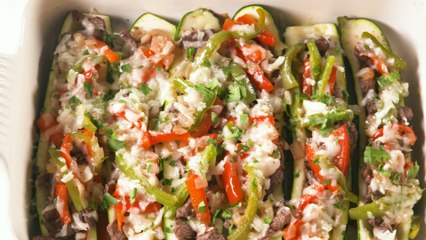 Cheesesteak Zucchini Boats Are What Low-Carb Dreams Are Made Of