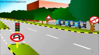 شرح اشارات المرور والعلامات على الطريق