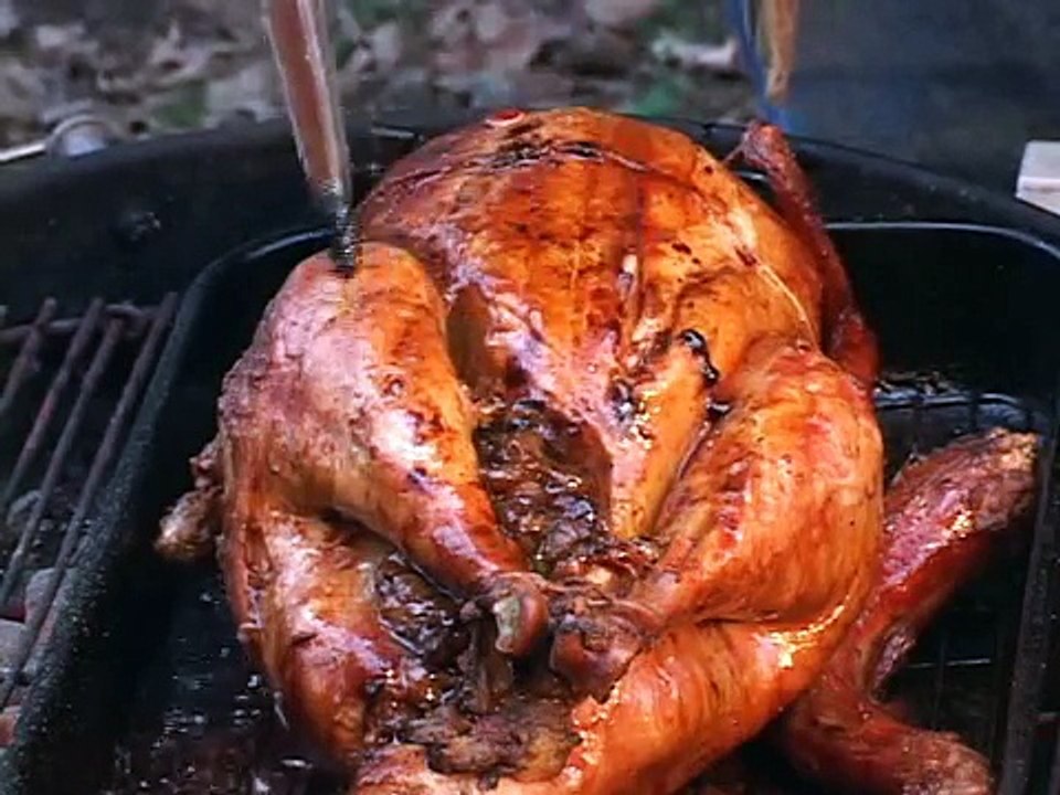 Turkey with Stuffing and Wild Turkey Gravy by the BBQ Pit Boys