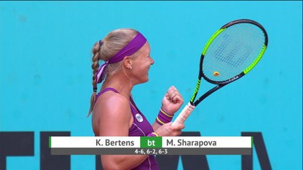 Madrid - Sharapova cède contre Bertens