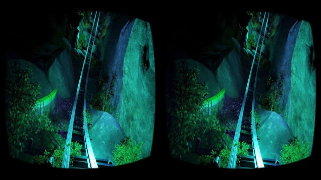 VR Roller Coaster 3D VR Video 3D SBS for Google Cardboard VR BOX 3D not 360 VR