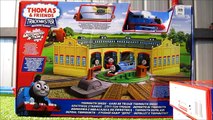 Trackmaster Motorized Tidmouth sheds set unboxing review and demonstration