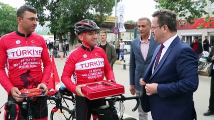 Milli mücadele ruhu için bin kilometre pedal çevirecekler - IĞDIR