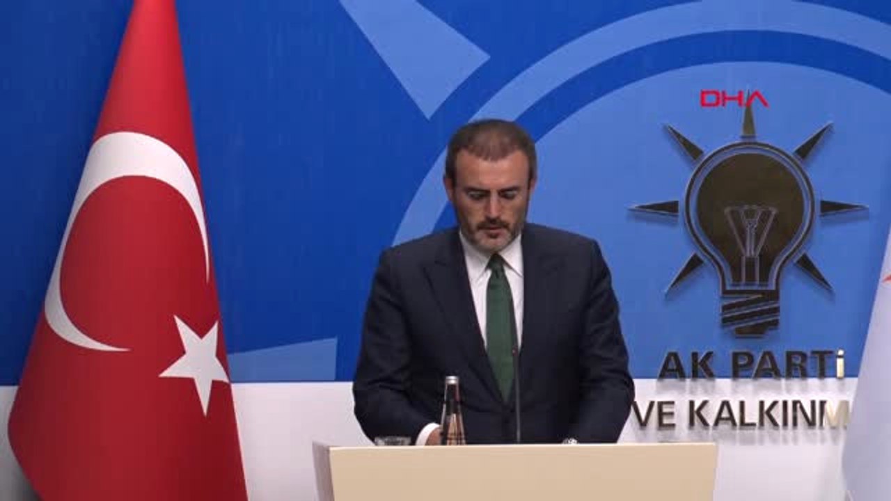 AK Parti Genel Başkan Yardımcısı ve Parti Sözcüsü Mahir Ünal Basın Toplantısında Konuştu