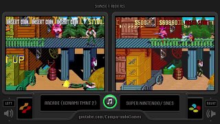 Sunset Riders (Arcade vs Snes) Side by Side Comparison