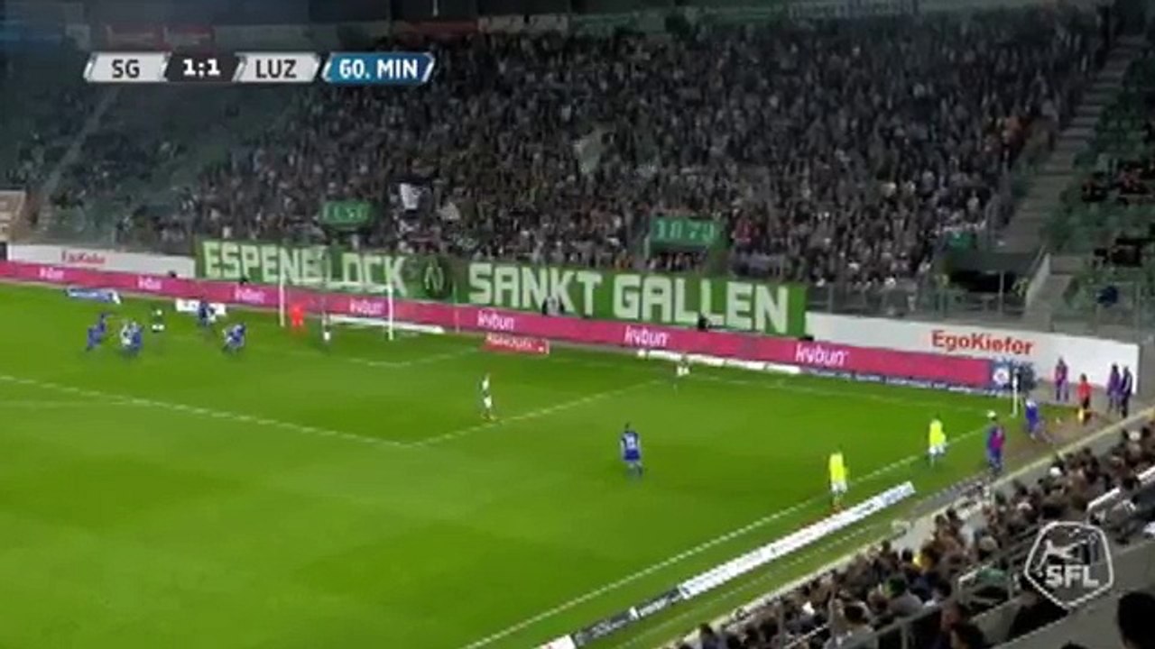 Sankt Gallen 1:2 Luzern (Switzerland. Super League. 9 May 2018)