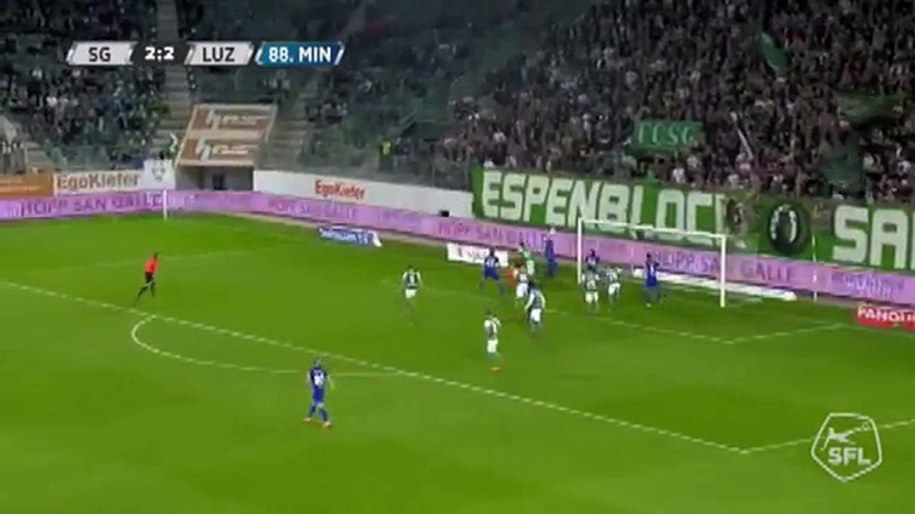 Sankt Gallen 2:3 Luzern (Switzerland. Super League. 9 May 2018)