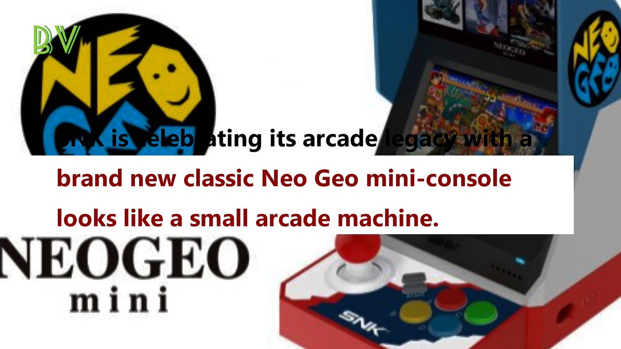 Neo Geo Mini Announced by SNK