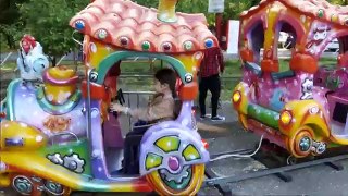 Outdoor playground fun for kids. Video with Run Cam2 from KIDS TOYS CHANNEL