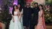 Sonam Kapoor wedding reception - Arjun Kapoor poses with his sisters Jhanvi,Khushi, Anshula