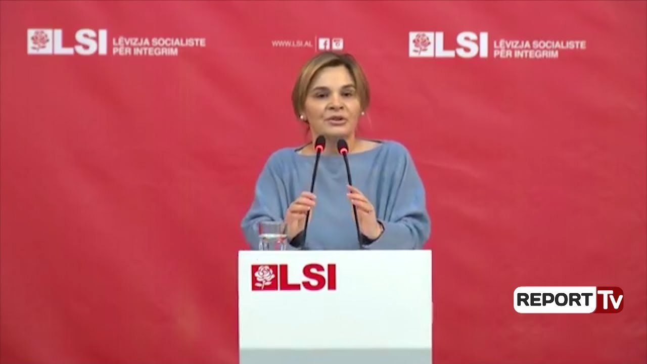 Report TV - Kryemadhi nga Elbasani:Të protestojmë në 27 Janar për rrëzimin Ramës