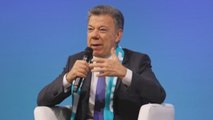 Santos lleva a Alemania su fe en un proceso de paz que lega a su sucesor