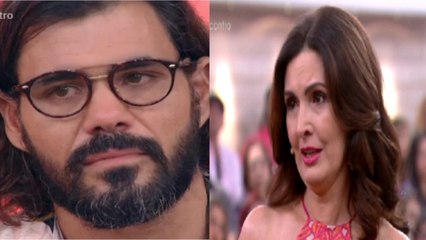 Juliano Cazarré se emociona no Encontro e comove Fátima Bernardes ao falar sobre família