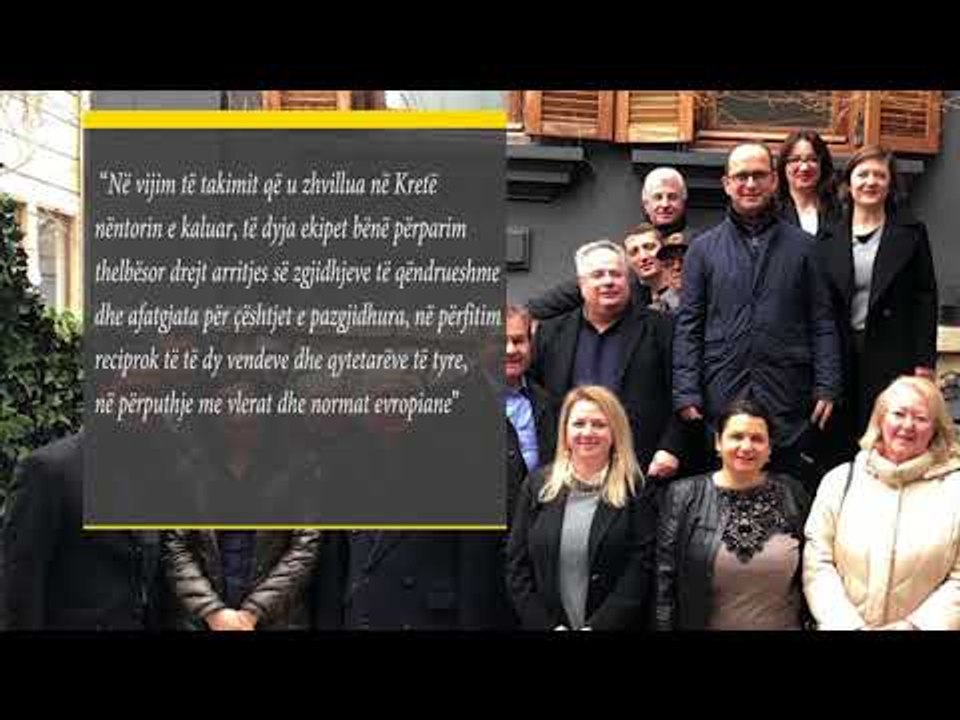 MBYLLEN NEGOCIATAT NE KORÇE, BUSHATI DHE KOTZIAS KANE PERAFRUAR QENDRIMET PER DISA ÇESHTJE LAJM