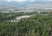 Drone Shows Bird's-Eye View of Montana Flooding