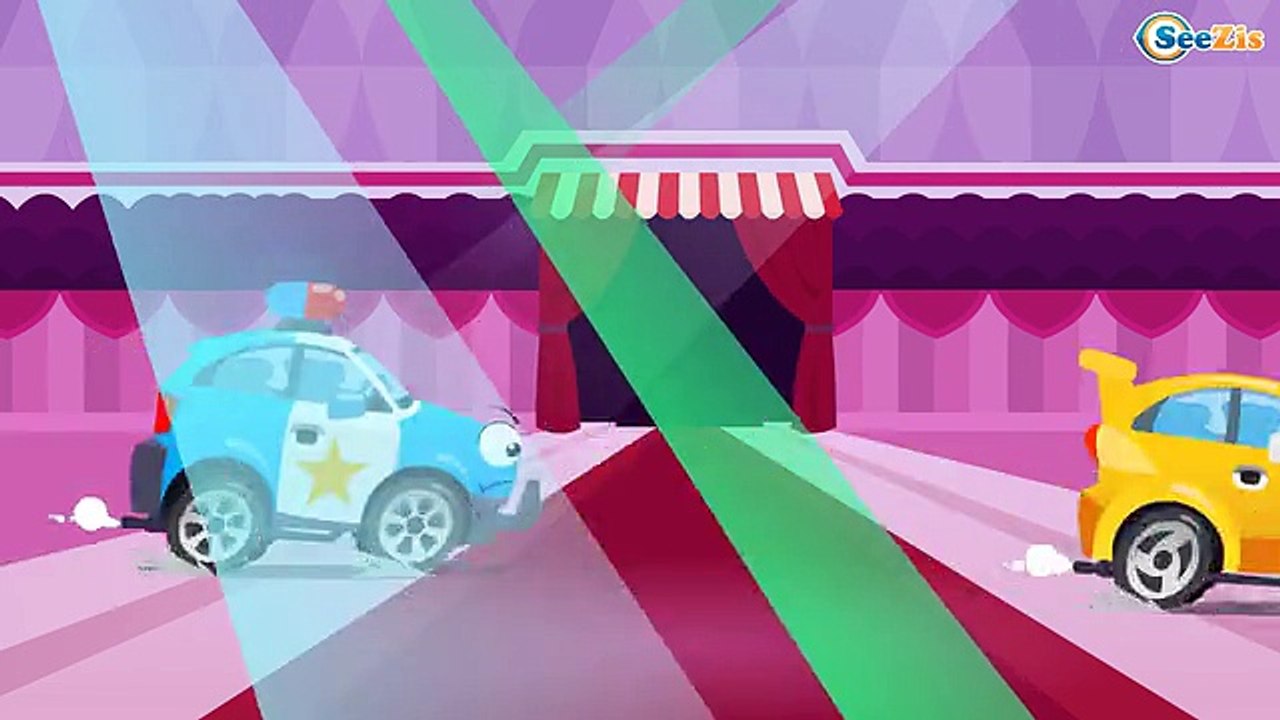 Çocuklar İçin Bedava Online Araba Çizgi Filmi - Cesur Polis Arabası Korkmuş Yarış Arabasını Kovalıyor