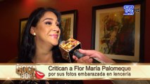 Critican a Flor María Palomeque por sus fotografías embarazada y en lencería, la mmaron hasta vedette