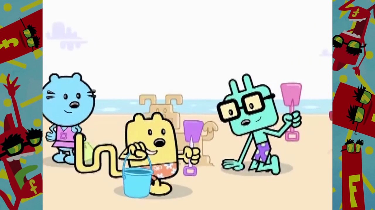 Sand Sculptures Fredbot Cartoons For Kids (Wow! Wow! Wubbzy!) video