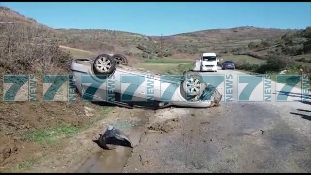 AKSIDENT NE AKSIN RRUGOR BERAT FIER, PERMBYSET MAKINA - News, Lajme - Kanali 17