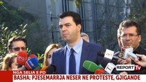 Report TV - Protesta e opozitës, Basha: Nuk do ketë luftë, do dal bashkë me familjen time