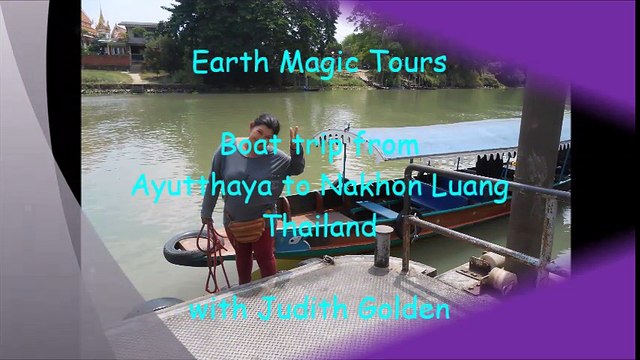 Boat Taxi from Ayutthaya to Nakhon Luang, Thailand