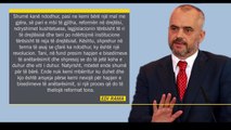 EDI RAMA JEP INTERVISTE PER EURAKTIV, PRESIM NE PRANVERE NJE DATE PER CELJEN E NEGOCIATAVE ME BE LAJ