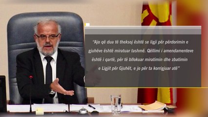 VMRO AKSION KUNDER LIGJIT PER GJUHEN SHQIPE, XHAFERRI “TE HENEN VENDOSIM PER AMENDAMENTET” LAJM