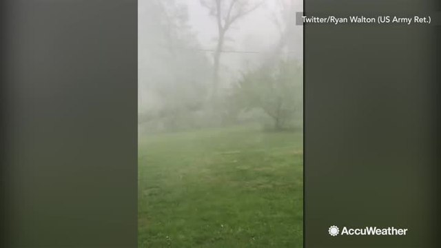 Vicious storm drops hail and downs trees in Maryland