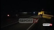 Report TV - Audi përplas furgonin e OSHEE në Fushë-Krujë, plagoset 17 vjeçarja