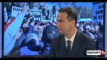 Report TV - Luçiano Boçi në Report Tv: Mesazhi i protestës ishte unikal