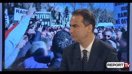 Report TV - Luçiano Boçi në Report Tv: Mesazhi i protestës ishte unikal