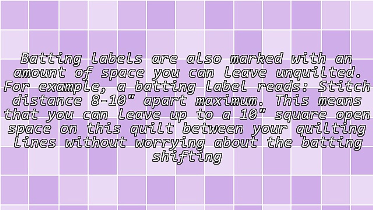 Longarm Quilting, Picking the "Right Batting" With Batting 101