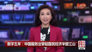 [中国新闻]数字五年：中国服务业擎起国民经济半壁江山 | CCTV-4