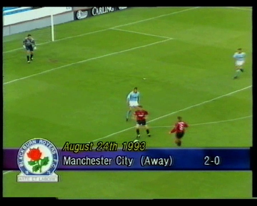 Manchester City - Blackburn Rovers 24-08-1993 Premier League