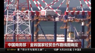 [中国新闻]中国商务部：金砖国家经贸合作路线图确定 | CCTV-4