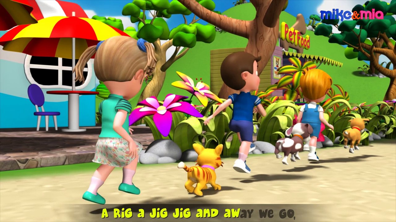Rig a Jig Jig Song | Collection of Nursery Rhymes for Children | Kids Songs by Mike and Mia