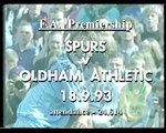 Tottenham Hotspur - Oldham Athletic 18-09-1993 Premier League