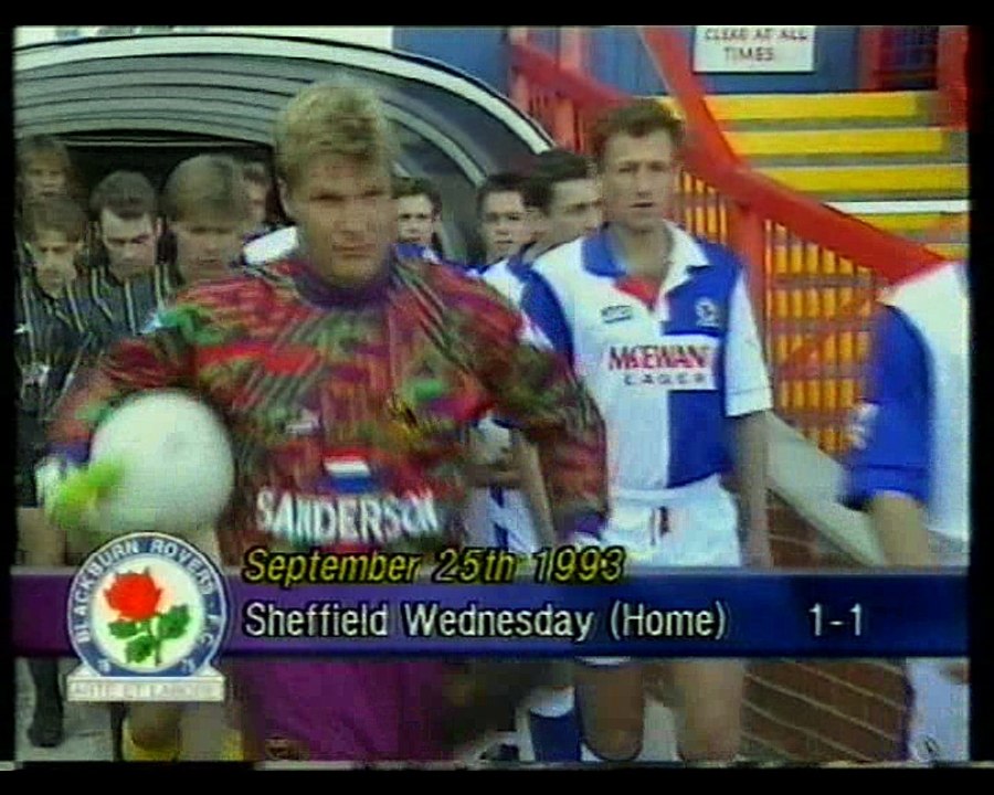 Blackburn Rovers - Sheffield Wednesday 25-09-1993 Premier League