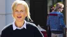 Power couple alert! Nicole Kidman flaunts her flawless complexion as she visits a friend in Sydney while husband Keith Urban attends a media interview