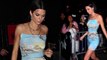 Kendall Jenner shows off her staggering legs in tight mini at Met Gala afterparty... after SHOVING aide aside on red carpet.