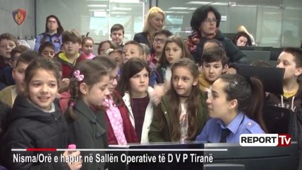 Report TV - Policia e Tiranës hap dyert për nxënësit