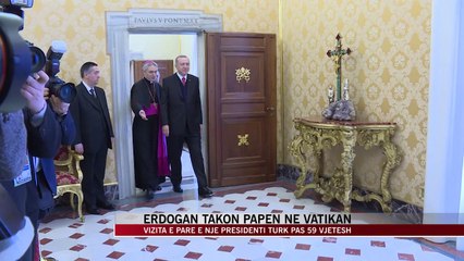 Erdogan takon Papën në Vatikan - News, Lajme - Vizion Plus