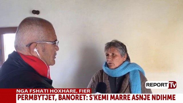Report TV - Report Tv në banesën e përmbytur në Fier,e moshuara:Duam ndihmë
