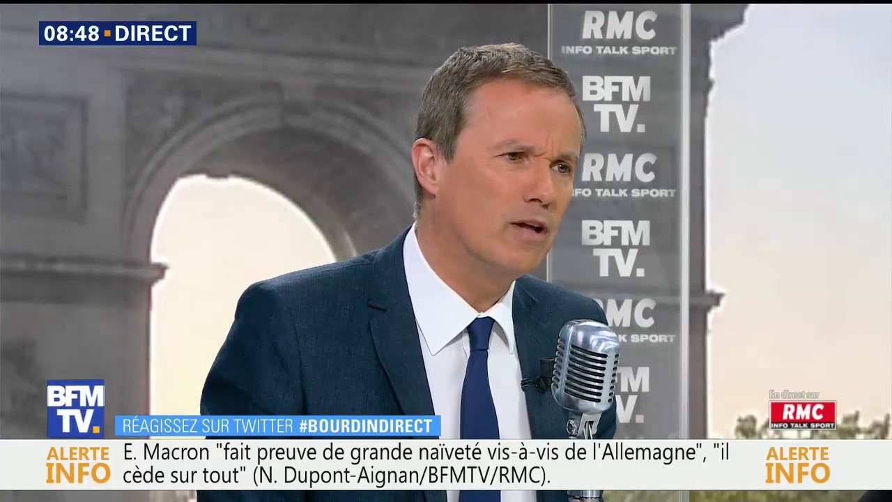 Pour Dupont-Aignan, Macron a été "humilié" par Trump