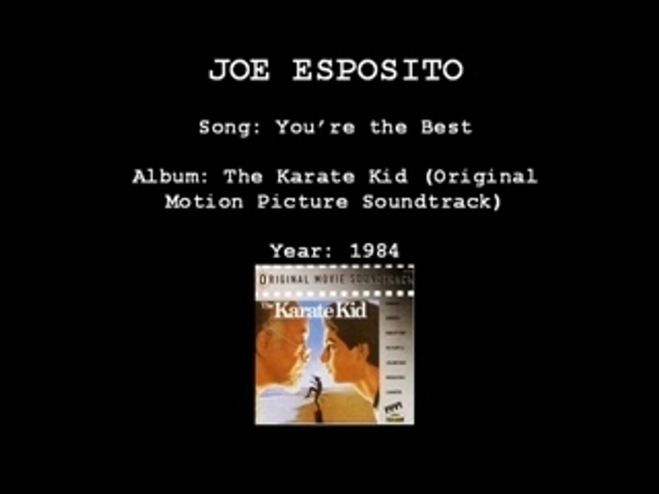 Your the Best Joe Esposito Vidéo Dailymotion