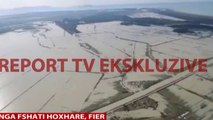 Report TV - Pamjet me dron nga permbytjet në Fshatin Hoxhare Fier