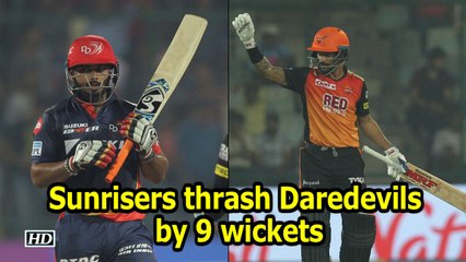 IPL 2018  Pant's ton in vain as Hyderabad thrash Delhi by 9 wickets