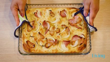 Video receta ne 2 minuta - Fokace me qepe dhe pancete